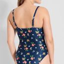 Modcloth NWOT  Brandy Underwire One-Piece Navy Strawberry Print Swimsuit Small Photo 1