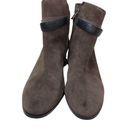 Coach  WOMEN'S BOOTS SZ 8 BROWN SUEDE BOOTIES BLOCK 2 INCH HEEL Photo 1