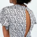 ZARA  - white with black polka dots fluttery dress Photo 2