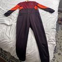 Nike Qsport burgundy orange color lock sweatsuit zip up jumpsuit XS Photo 6