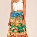 Farm Rio NWT  Mixed Prints Multi-Layered Midi Skirt Photo 0