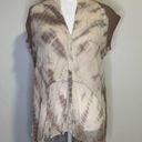 Young Fabulous and Broke Young, Fabulous & Broke beige tie-dye sleeveless button-down top size L Photo 2