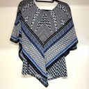 AB Studio  Tank Top with Semi Sheer Poncho Overlay Sz Xl Photo 0