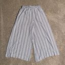 American Eagle Striped Wide Leg Paperbag Pants Photo 2