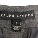 Ralph Lauren  Black Label Wide Leg High Rise Wool Dress Pants Gray Women’s Size 8 Photo 4