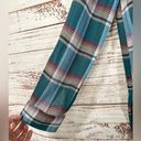 Akemi + Kin Anthropologie  Lucie Blue Green Flannel Plaid Tunic Shirt, EUC, Small Photo 6