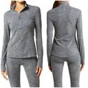 Zella 💕 Basalt Jacquard Half Zip Running Top ~ Grey Shade Swell Jacquard XL NWT Photo 2