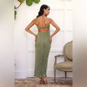 Hello Molly NEW  WEARING THIS TONIGHT PLISSE
STRAPLESS MAXI DRESS in SAGE Photo 1