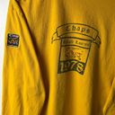 CHAPS Vintage  Ralph Lauren T Shirt Yellow Large L Patch Graphic Tee 100% Cotton Photo 6