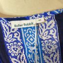 Roller Rabbit NWT  Blue Striped and Patterned Tassel Caftan, Size M/L Photo 7