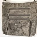 Stone Mountain  faux leather shoulder gray bag purse Photo 2