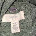 cupio  size small green hooded cozy sweatshirt Photo 3