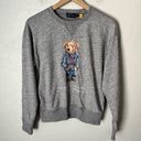  Ralph Lauren Polo Bear Fleece Distressed Sweatshirt NWT Photo 2