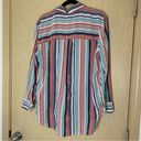 Caslon  Multi Color Striped Button Up Size Large Photo 5