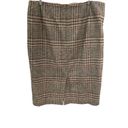 Talbots  Plaid Wool Blend Skirt Photo 1