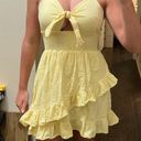 blanco by nature Yellow Front Tie Sundress Photo 1