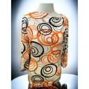 St. John  quarter sleeve ruched tunic multi swirl exclusive to Nordstrom small Photo 9