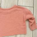 Anthropologie  Crop Light Pink Knit Wool Blend Sweater Size Large Photo 10