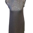 Kensie  Gold Metallic Mini Dress Ribbed Sleeveless size XS Photo 3