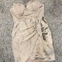 Hello Molly Angel Biba  Champagne Hailey Bieber Nude Corset Mini Dress Photo 0