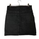 ZARA  Black Denim Mini Skirt M Photo 2