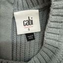 CAbi  Blue Fair Play Sweater Full Zip Pullover Cardigan Reversible Photo 2