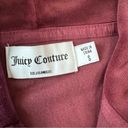 Juicy Couture  Wine Cranberry Velvet Velour Jumpsuit Bling Tracksuit One Piece Photo 7