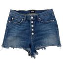 Hudson  - Zoeey Exposed Button Cut off denim Shorts in Blue Photo 0