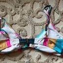 Raisin's  Belle MAR Stripe O-Ring Bralette Bikini Swim Top Photo 2