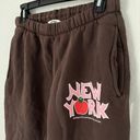 Madhappy NEW  NEW YORK EXCLUSIVE BROWN SWEATPANTS SZ MEDIUM Photo 2