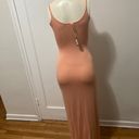 SKIMS Size Small Sleep Front Keyhole Maxi Long Lounge Dress Peach NWT Photo 4