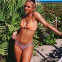 Boutique Reversible, Orange Floral Bikini Set Photo 4