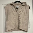 Pink Rose Tan Sweater Vest Photo 0