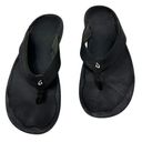 Olukai  Ohana Black and White Flip Flop Size 10 Photo 0