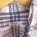 Equipment NWT  femme plaid cotton button down Photo 2