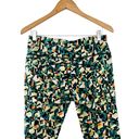 Sweaty Betty  Power 7/8 Workout Leggings Pants Floral Pockets Blue 14 Photo 4