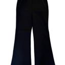 The Row $650  M Delon Black Trousers Pants Scuba High Waist Flared Legs Slim Fit Photo 3