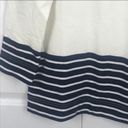 J.Crew  Size XS Nautical Navy Colorblock Striped Cotton Crewneck Sweatshirt Photo 2