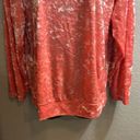 #231 Maronie, pink velvet long sleeve top size small Photo 2