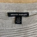 Hilary Radley  Womens Size L Gray White Two Fer Long Sleeve Faux Layered Sweater Photo 13