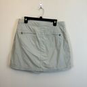 L.L.Bean  Skirt Womens Size 12 Nylon Skort Pockets Athletic Outdoors Hiking Logo Photo 3