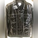 Nine West - black lightweight vegan leather moto jacket size XL preloved Photo 5