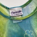 Bermuda Y2K vintage  Beachwear sheer flower power tank, size medium Photo 1