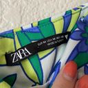 ZARA  Vibrant Floral Mini Dress Blue Green Size Medium Photo 4