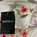 Forever 21 NWT  Self Tie Crop Floral Top Sz M Photo 5