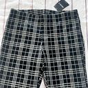 Forever 21 Black & White Plaid Stretch Pants NWT Size Medium Leggings Photo 2