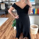 XScape Off The Shoulder Black Dress Photo 0