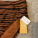 Kona Sol NWT-  Brown & Black Zebra High Waist Bikini Bottoms Photo 4