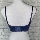 Nautica intimates women 36B brand new padded adjustable removable strap bra navy blue Photo 8