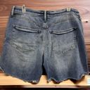 Silver Jeans  Denim Long Fit High Rise Fray Hem Distressed Blue Jean Shorts 31 Photo 1